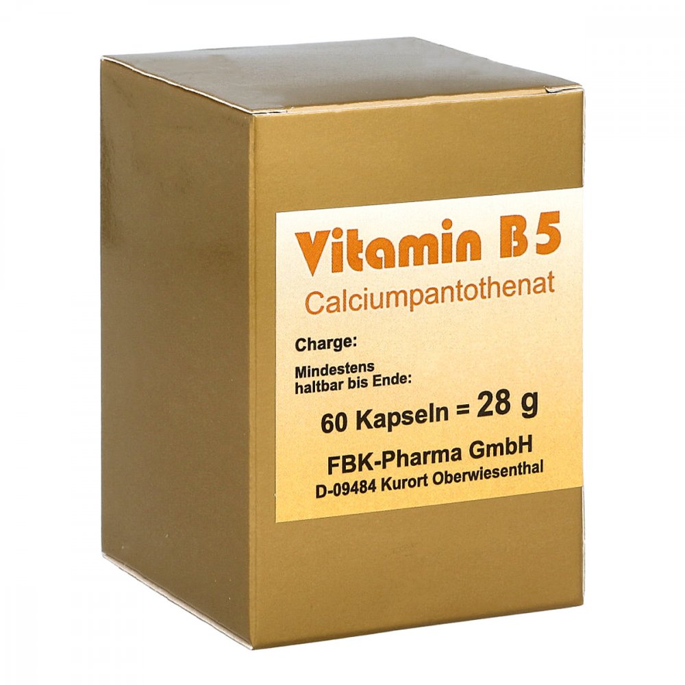 FBK-Pharma GmbH Vitamin B5 Calciumpantothenat Kapseln 00876867