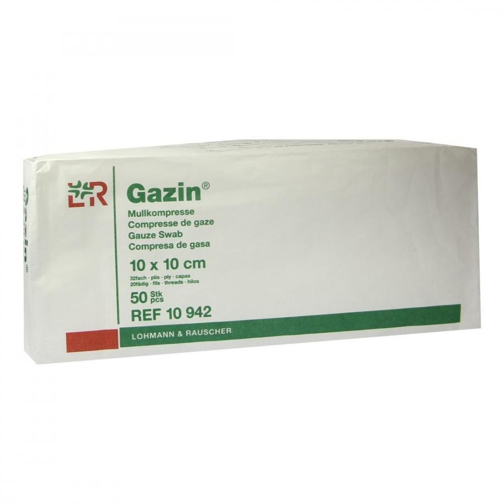 Lohmann & Rauscher GmbH & Co.KG Gazin Kompressen 10x10cm 32fach unsteril 01401994