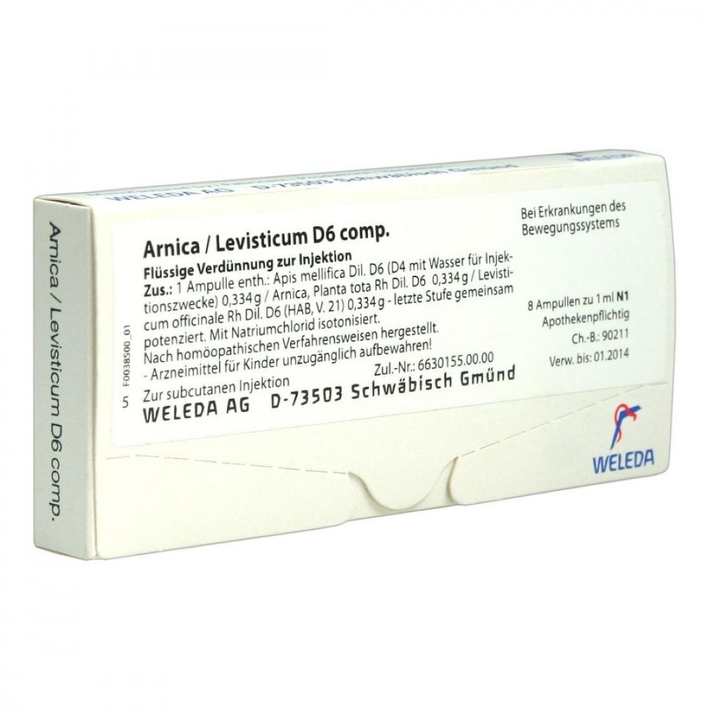 WELEDA AG Arnica/levisticum D6 Comp. Ampullen 01618558