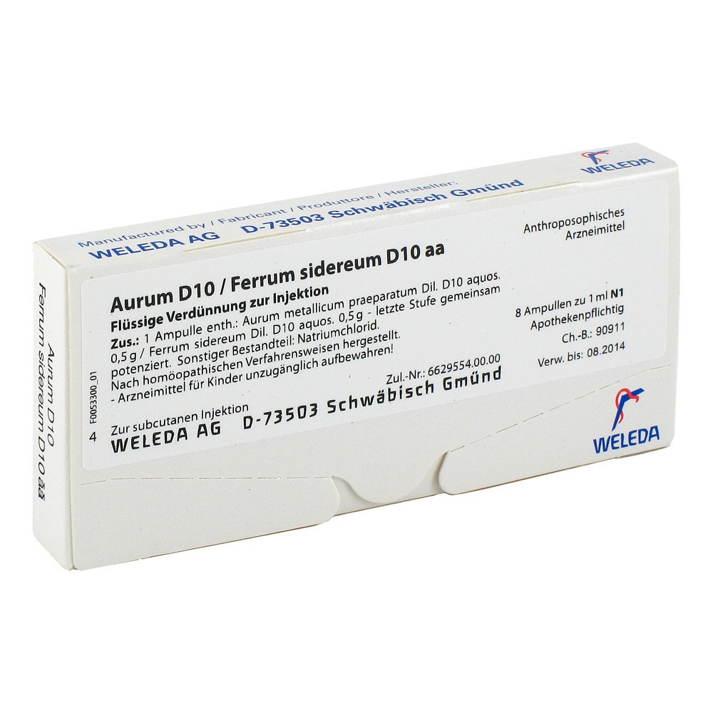 WELEDA AG Aurum D10/ferrum Sidereum D10 aa Ampullen 01619150