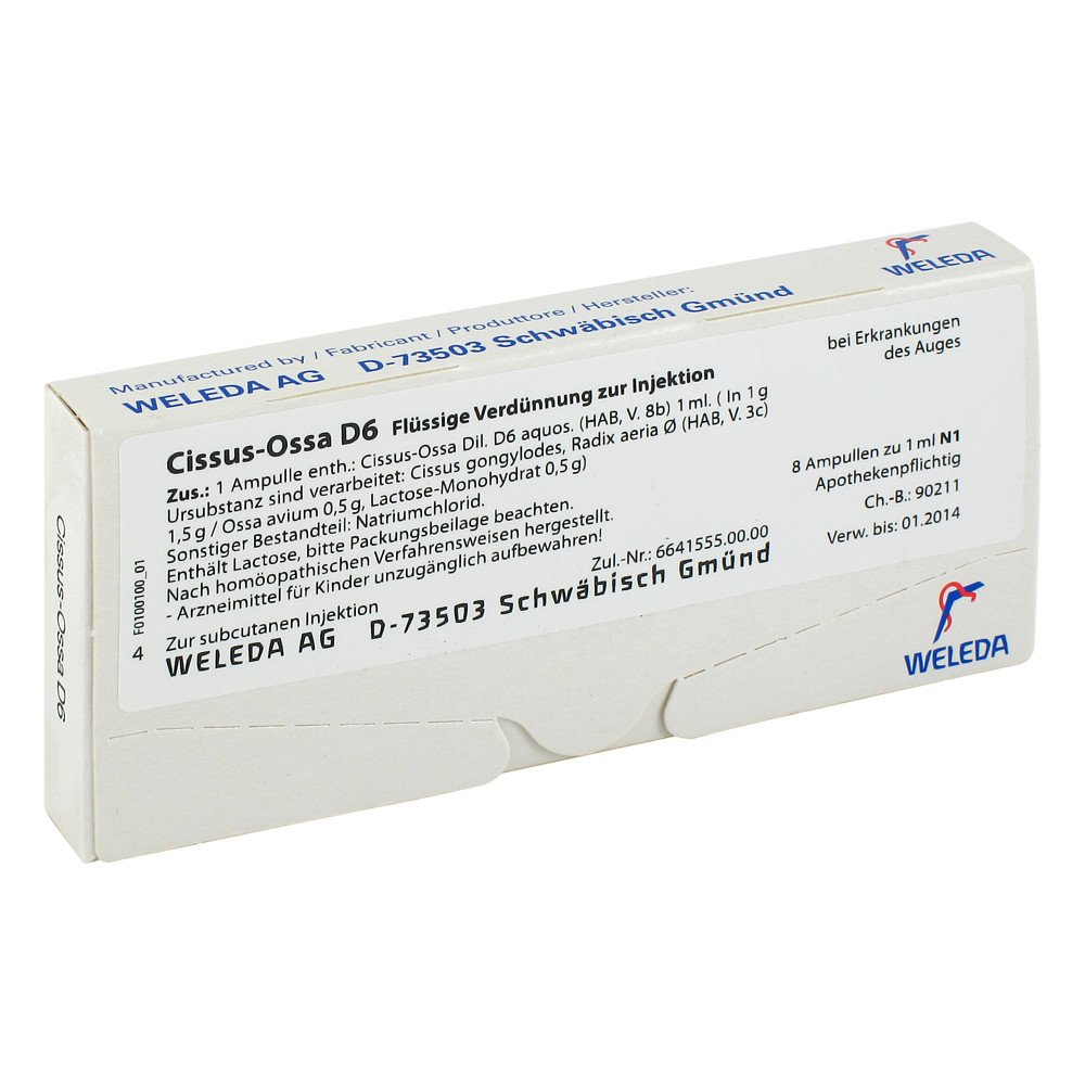 WELEDA AG Cissus-ossa D6 Ampullen 01630795