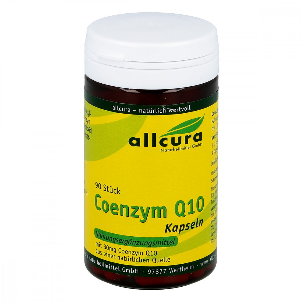 allcura Naturheilmittel GmbH Coenzym Q10 Kapseln a 30 mg 01802948