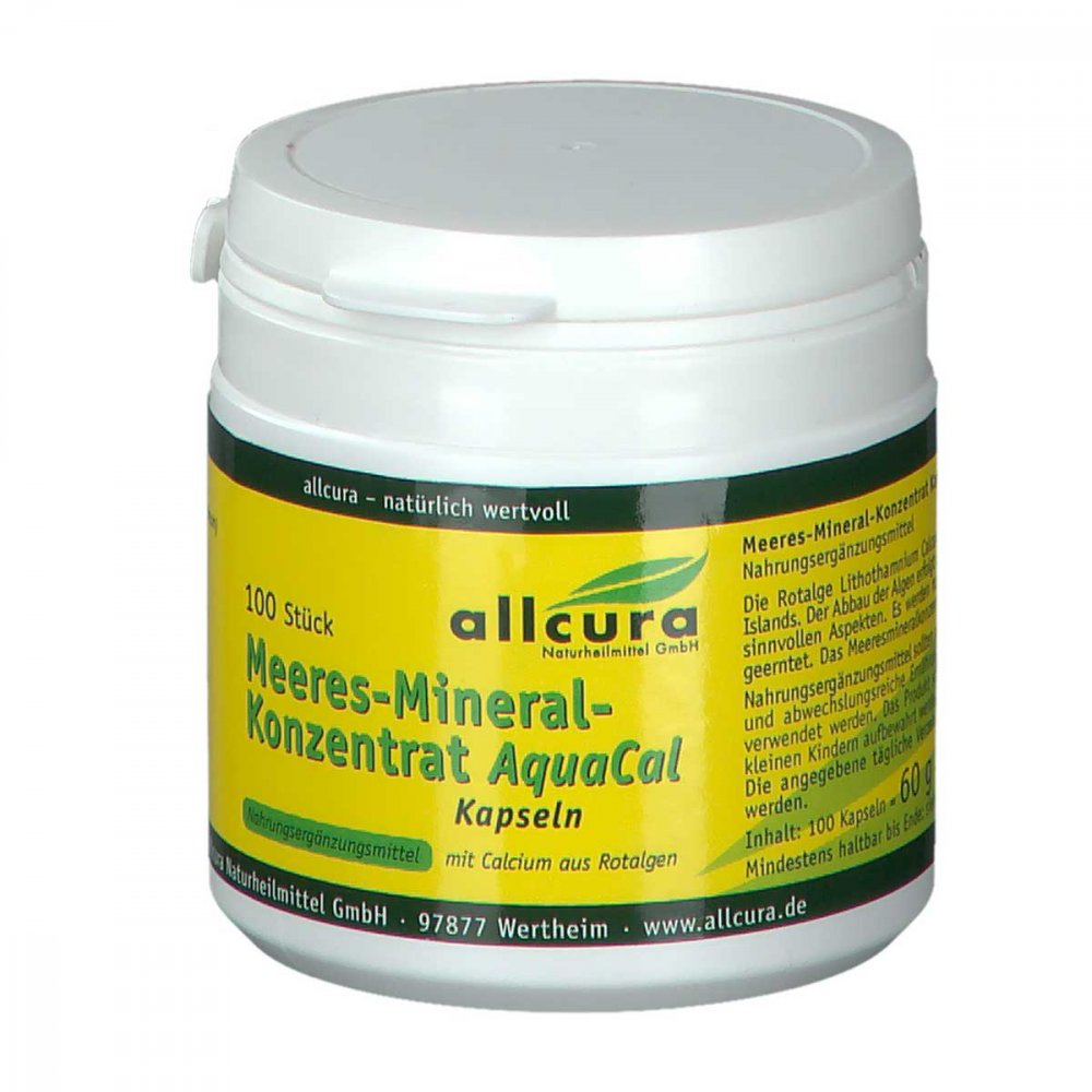 allcura Naturheilmittel GmbH Meeresalgen Konzentr.rotalgen mit nat.Calcium Kapsel (n) 01866032