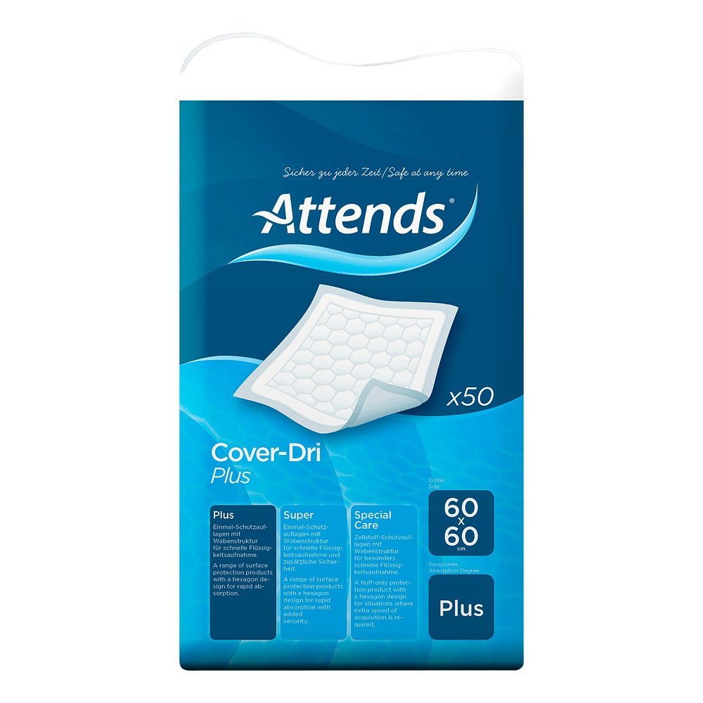 Attends Coverdri Plus 60x60 cm Bettschutzeinlage 50 stk