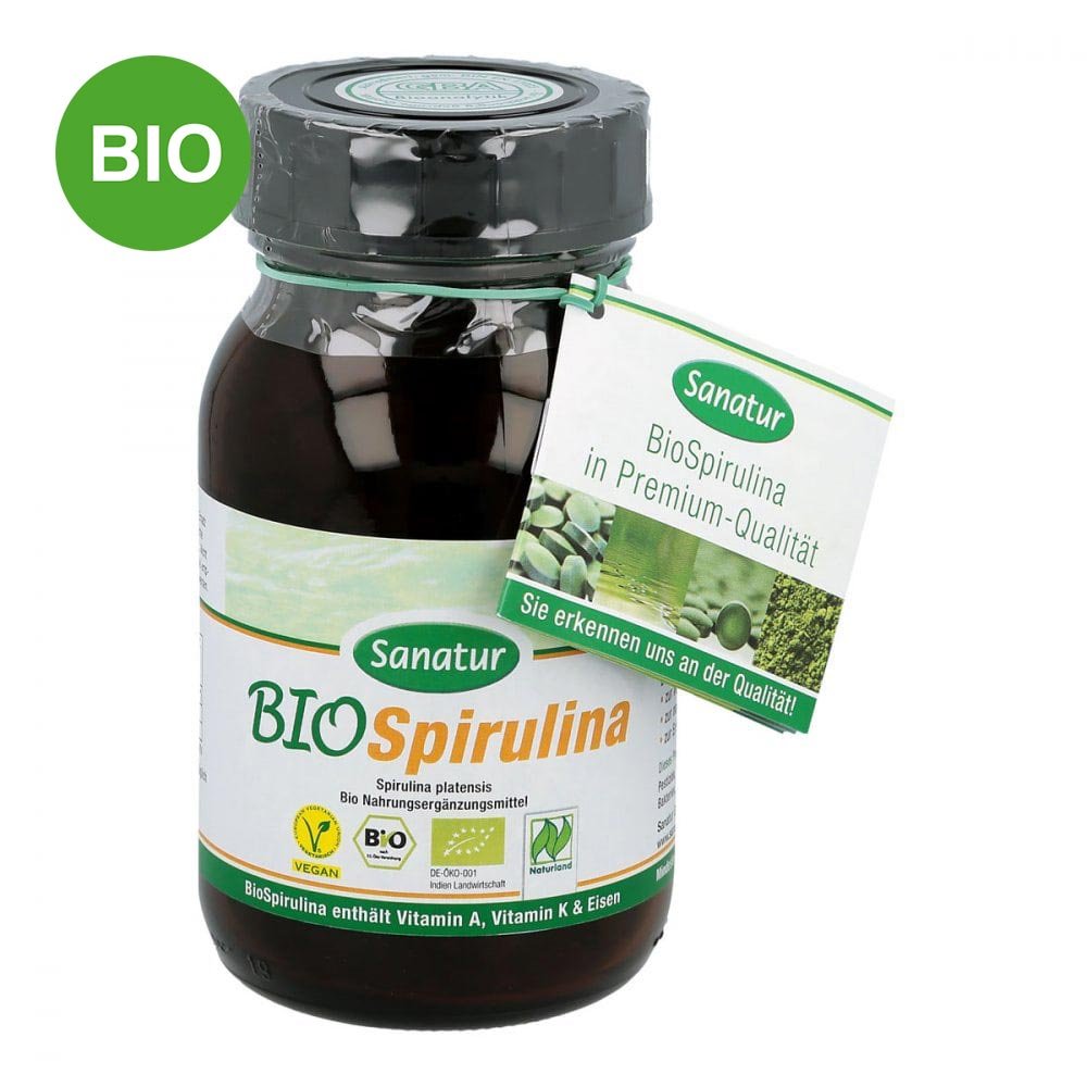 Sanatur GmbH Biospirulina aus ökologischer Aquakultur Tabletten 02530535