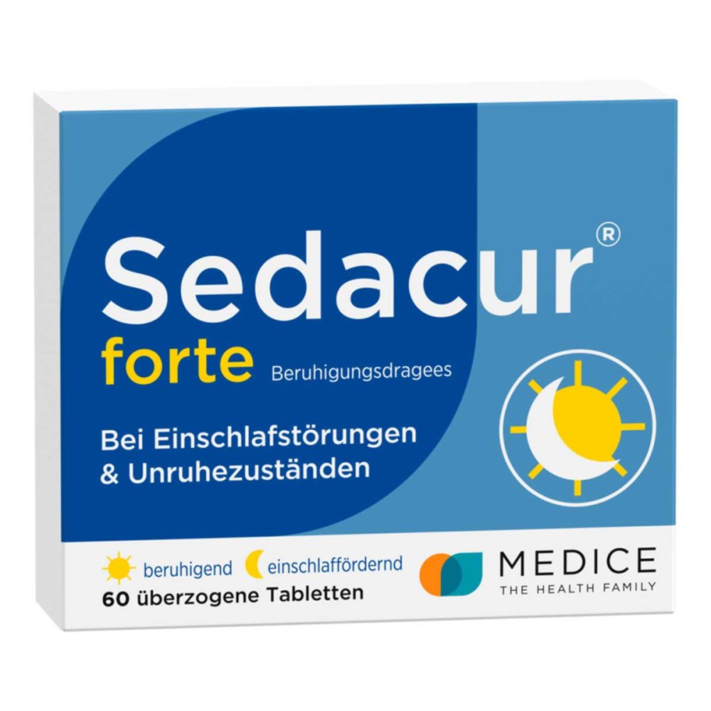 MEDICE Arzneimittel Pütter GmbH&Co.KG Sedacur forte bei Einschlafstörungen & Unruhezuständen 02647390