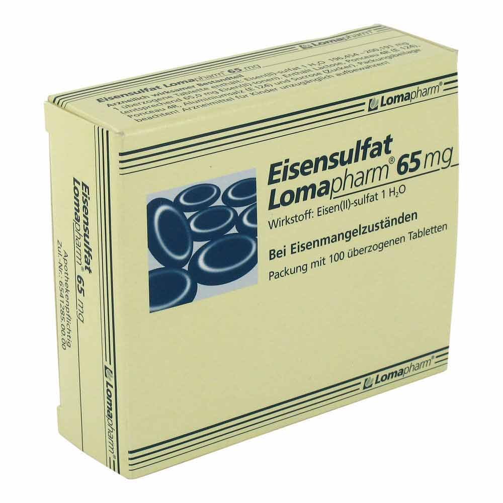 LOMAPHARM GmbH Eisensulfat Lomapharm 65mg 02750544