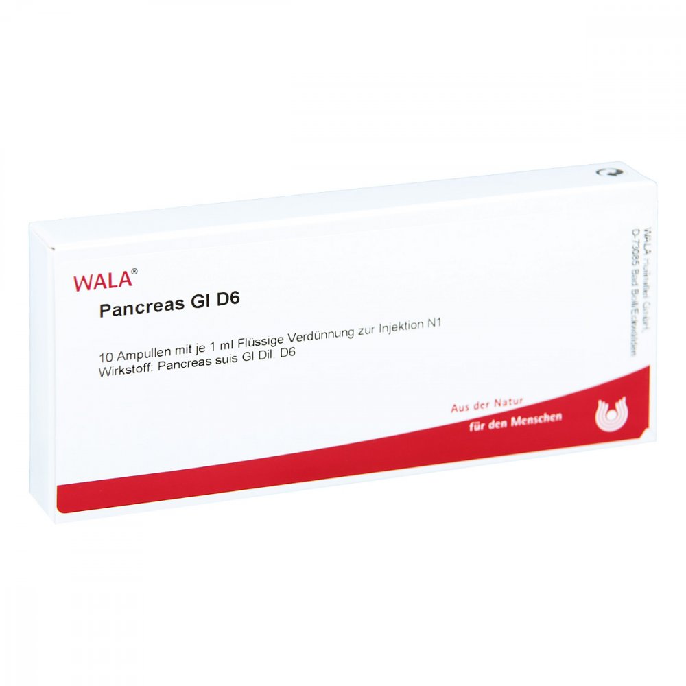 WALA Heilmittel GmbH Pancreas Gl D6 Ampullen 02829429