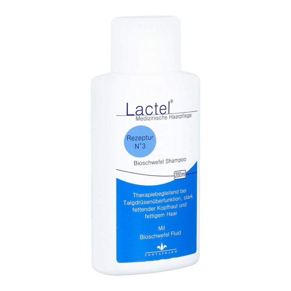 Fontapharm AG Lactel Nummer 3 Shampoo gegen stark fetten.Kopfhaut 02858997