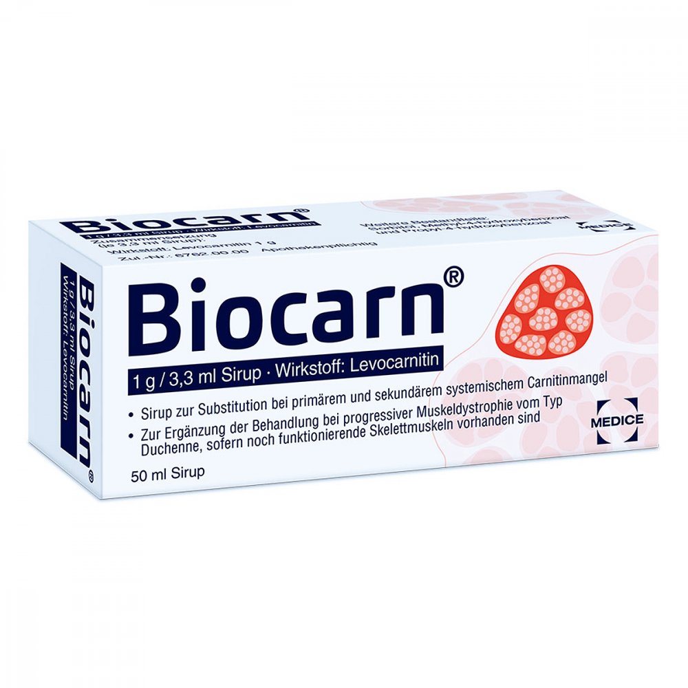 MEDICE Arzneimittel Pütter GmbH&Co.KG Biocarn Sirup bei Carnitinmangel - stärkt das Herz 03074803