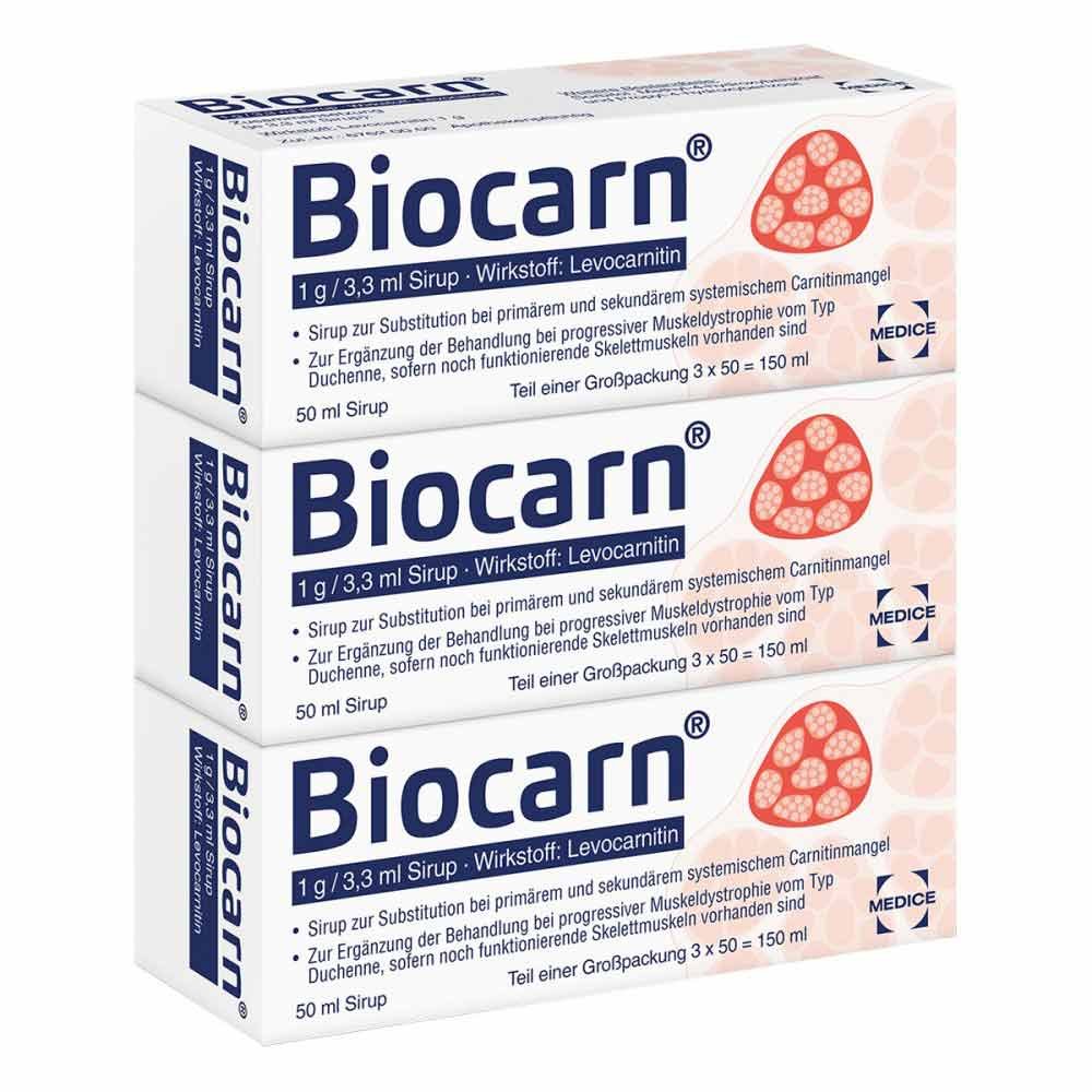 MEDICE Arzneimittel Pütter GmbH&Co.KG Biocarn Sirup bei Carnitinmangel - stärkt das Herz 03074826