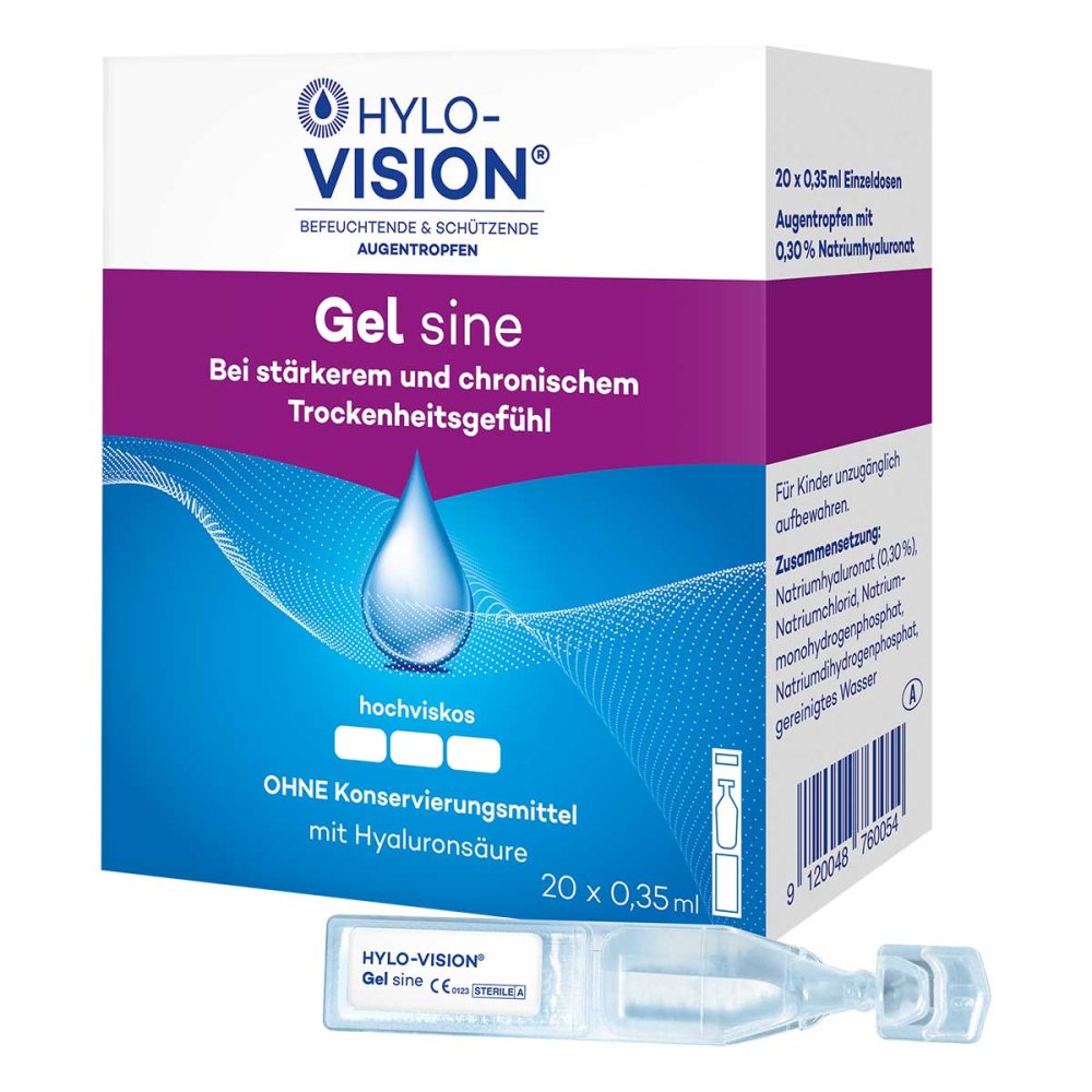 Hylo-Vision Gel Sine Einzeldosispipetten