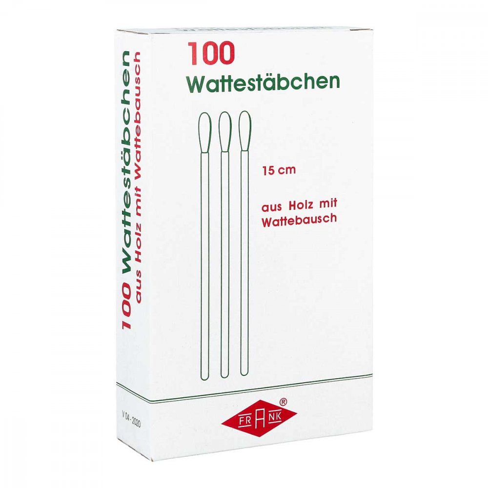 Büttner-Frank GmbH Wattestäbchen Holz 15 cm mit Wattebausch 03146709