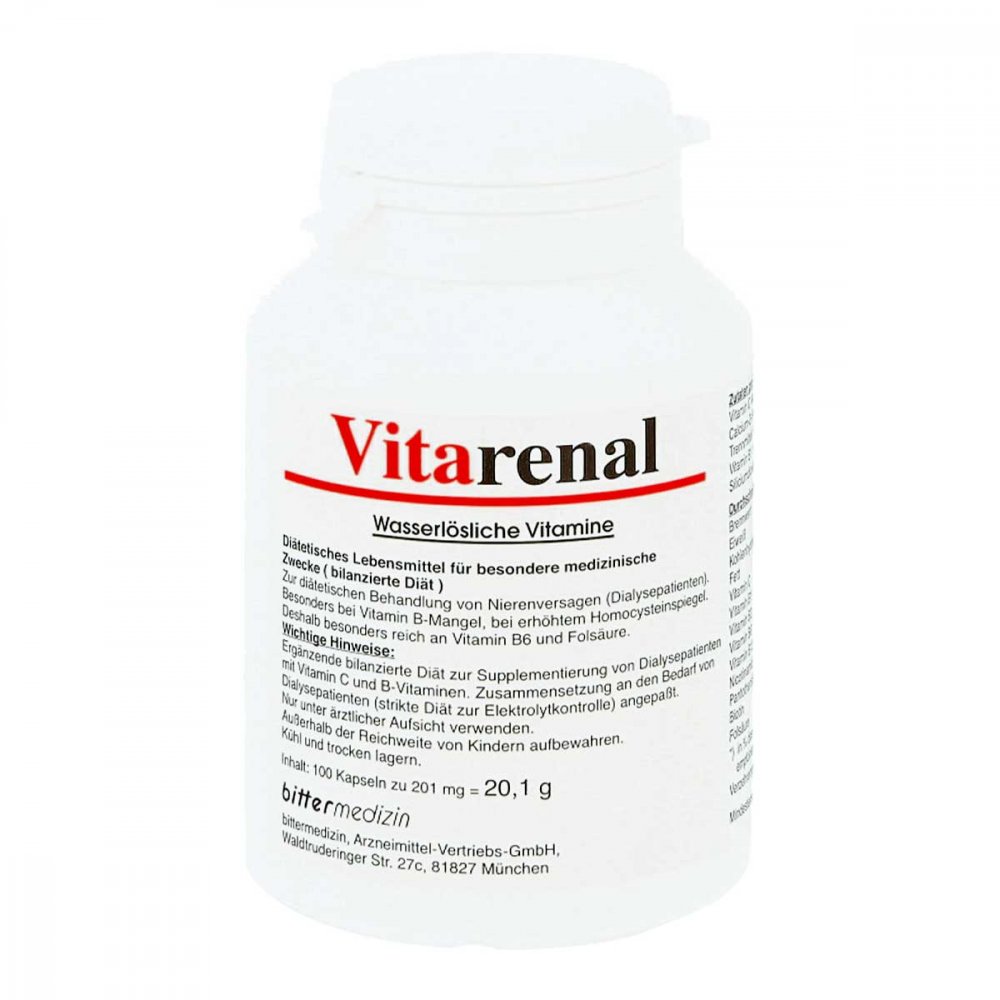 BITTERMEDIZIN Arzneimittel-Vertriebs GmbH Vitarenal Kapseln 03278718