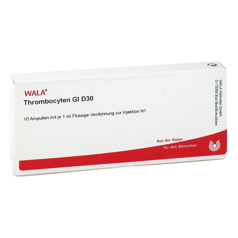 WALA Heilmittel GmbH Thrombocyten Gl D30 Ampullen 03354460