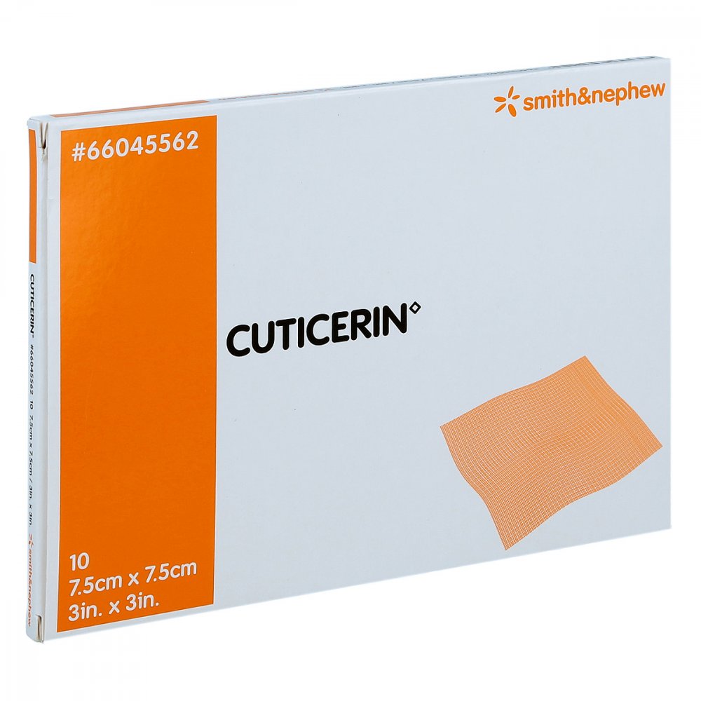 Smith & Nephew GmbH Cuticerin 7,5x7,5 cm Gaze mit Salbenbeschichtung 03744758