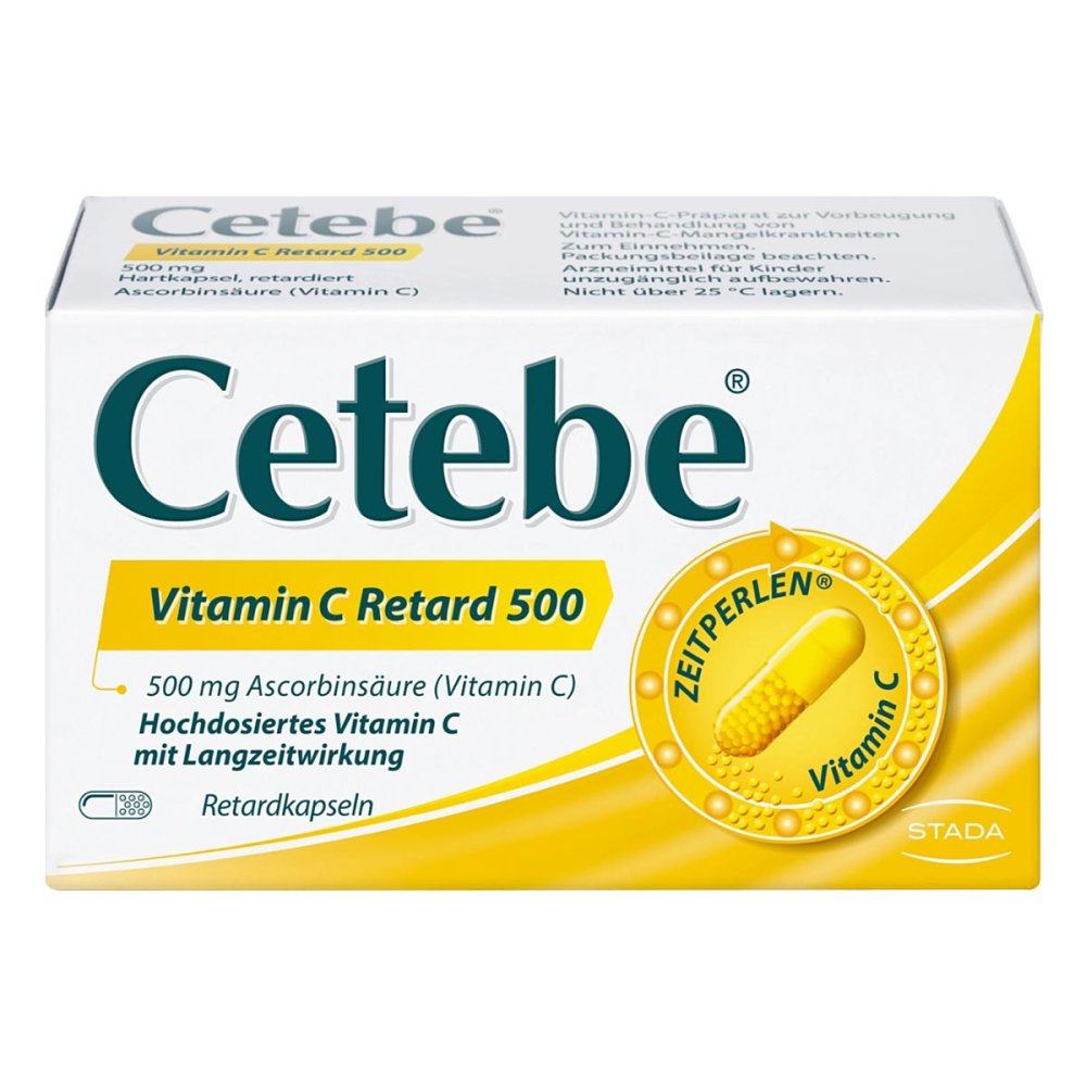 STADA Consumer Health Deutschland GmbH Cetebe Vitamin C Retard 500 Kapseln 03884264