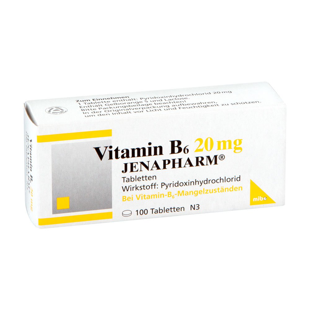 Vitamin B6 20 mg Jenapharm Tabletten 100 stk