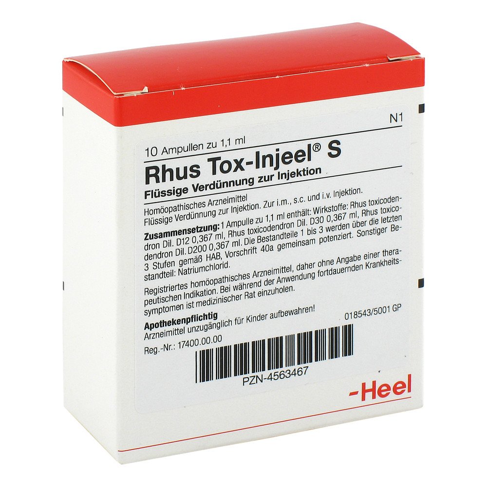 Biologische Heilmittel Heel GmbH Rhus Tox Injeel S Ampullen 04563467