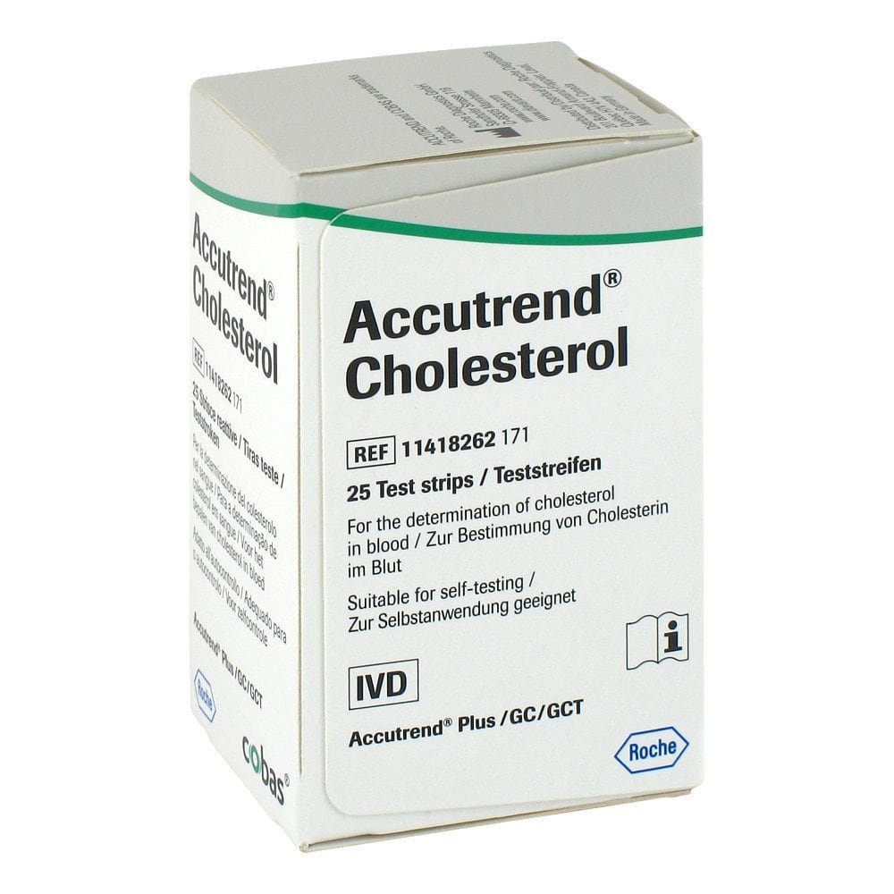Roche Diagnostics Deutschland GmbH Accutrend Cholesterol Teststreifen 04653182