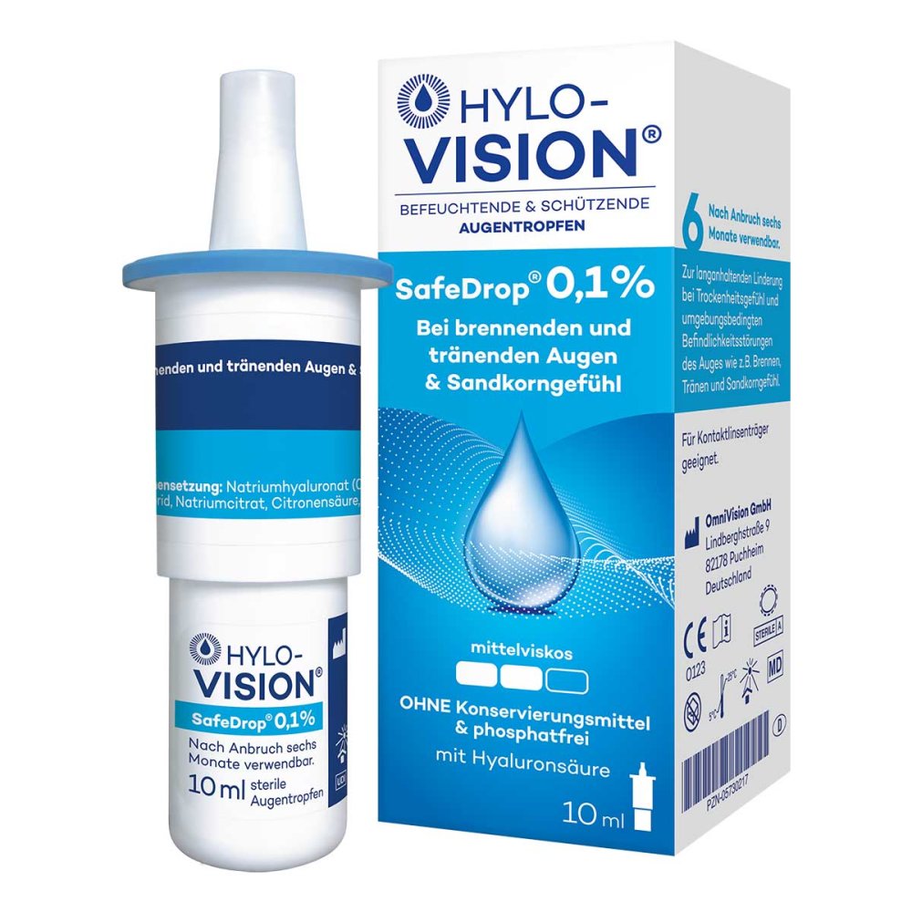 Hylo-Vision Safedrop 0,1% Augentropfen