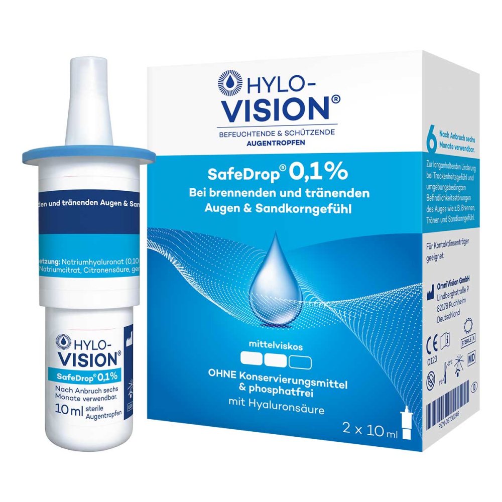 Hylo-Vision Safedrop 0,1% Augentropfen