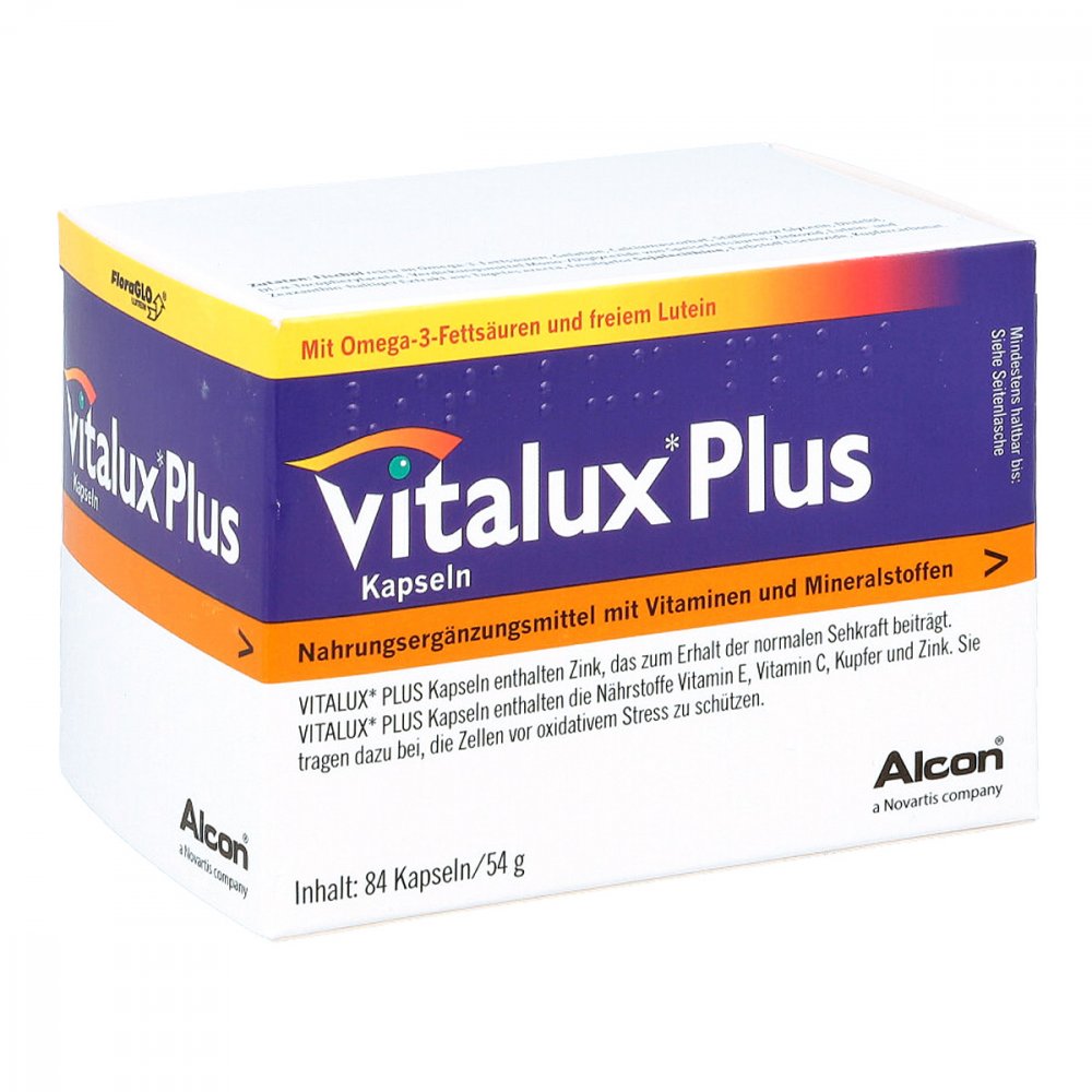 Junek Europ-Vertrieb GmbH Zweigniederlassung Vitalux Plus 10 mg Lutein Quartalspack. Kapseln 05973517