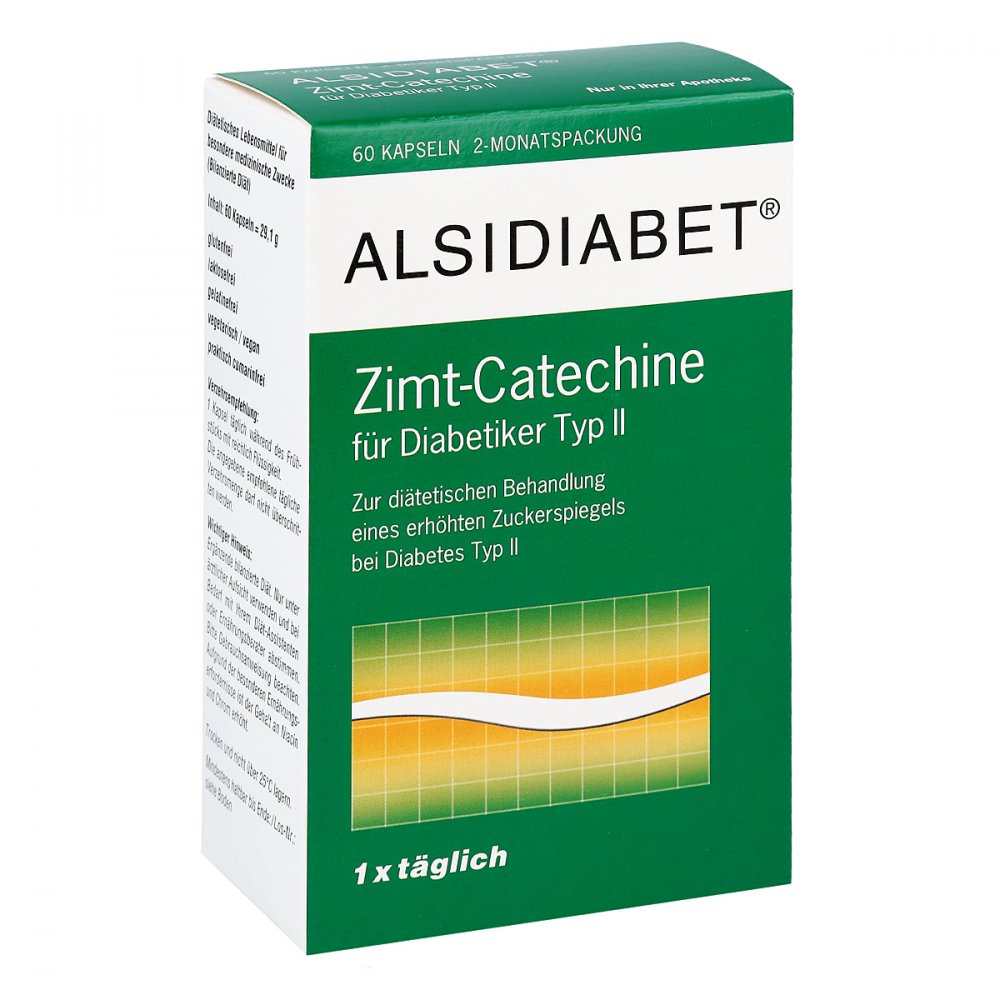 Alsitan GmbH Alsidiabet Zimt Catechine für Diab.Typ Ii Kapseln 07026899