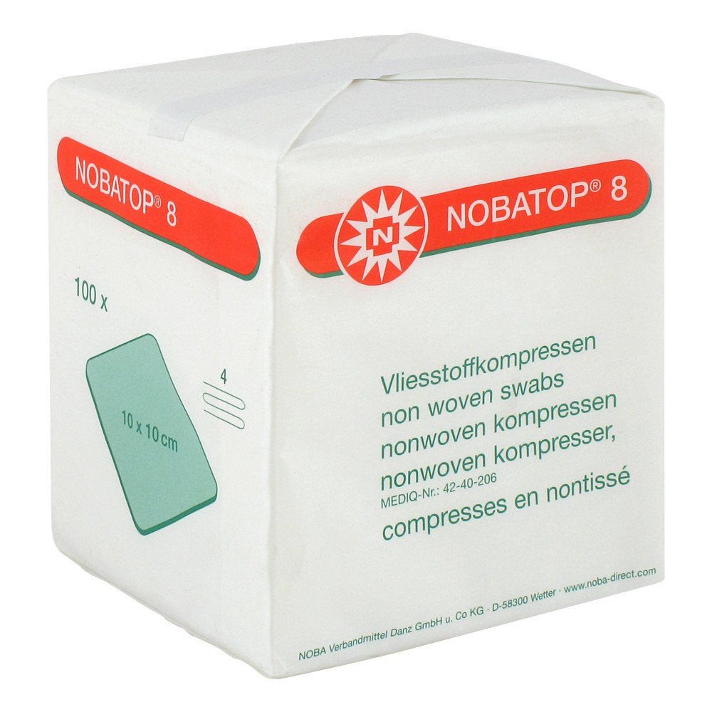 NOBAMED Paul Danz AG Nobatop 8 Kompressen 10x10cm unsteril 07099214