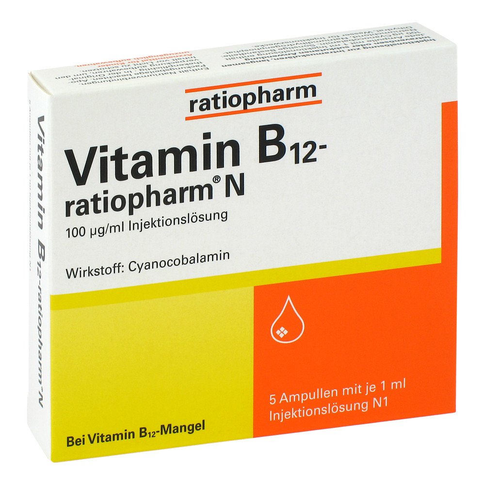 Vitamin B12 ratiopharm N Ampullen 5X1 ml online günstig kaufen