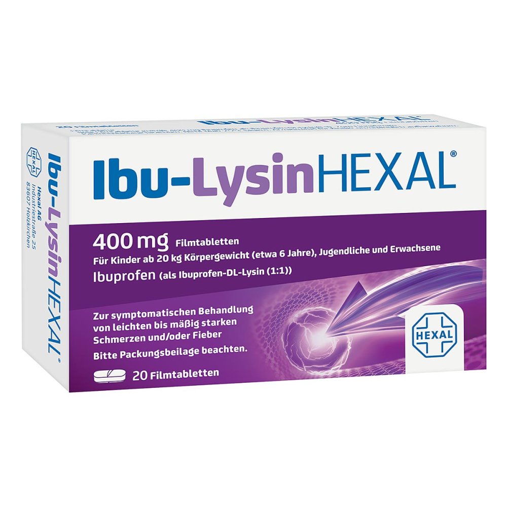 Hexal AG Ibu-LysinHEXAL® 400 mg Filmtabletten 07532243