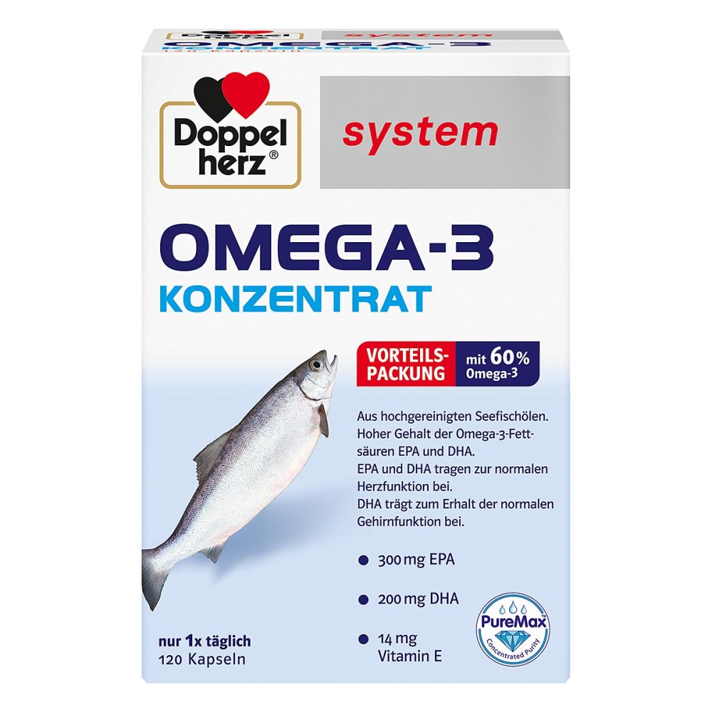 Doppelherz Omega3 Konzentrat system Kapseln 120 stk