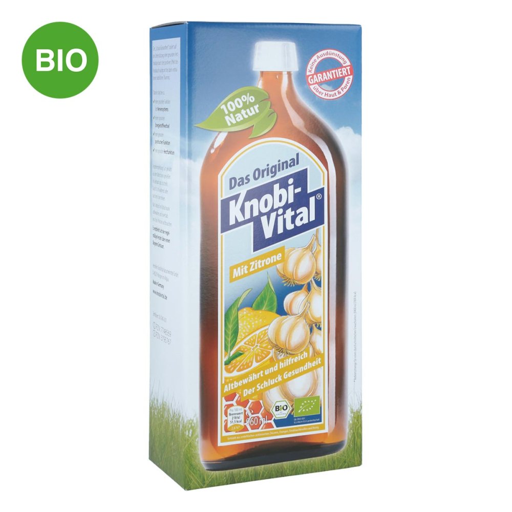 KnobiVital Naturheilmittel GmbH Knobivital mit Zitrone Bio 07748569