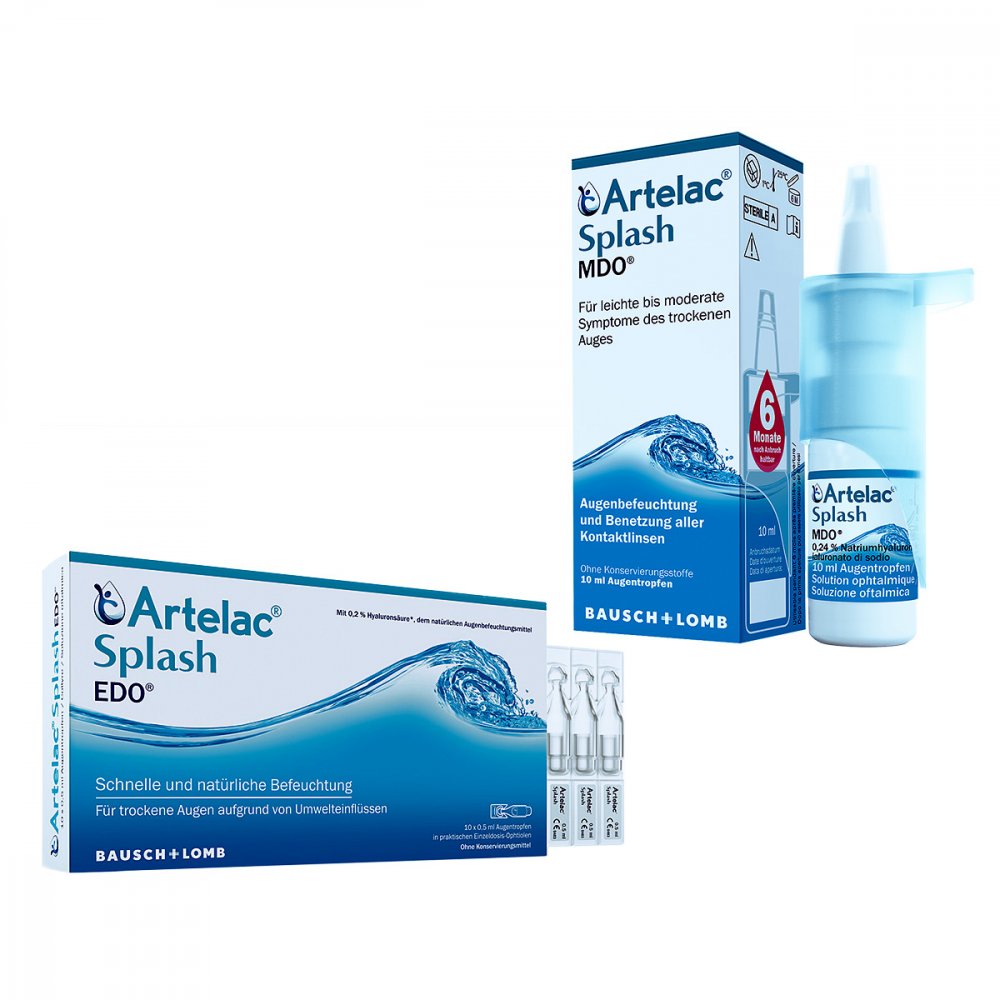 Dr. Gerhard Mann Chem.-pharm.Fabrik GmbH Artelac Splash Mdo 10ml + Artelac Splash Edo 10x0,5 ml 08100581