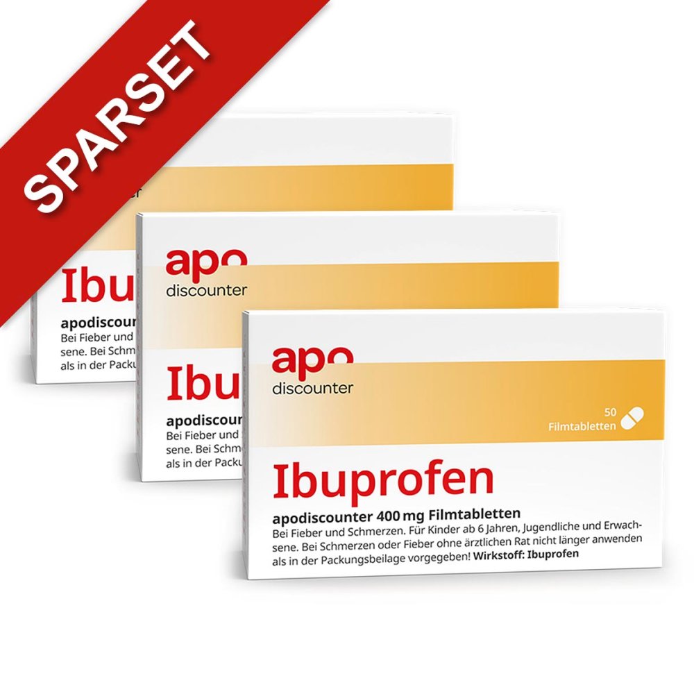 Interpharm GmbH Ibuprofen 400 mg Schmerztabletten von apodiscounter 08102758