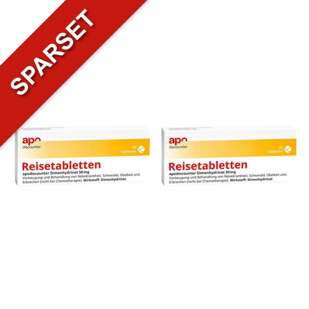 Fairmed Healthcare GmbH Reisetabletten Dimenhydrinat 50 mg Tabletten von apodiscounter 08102761