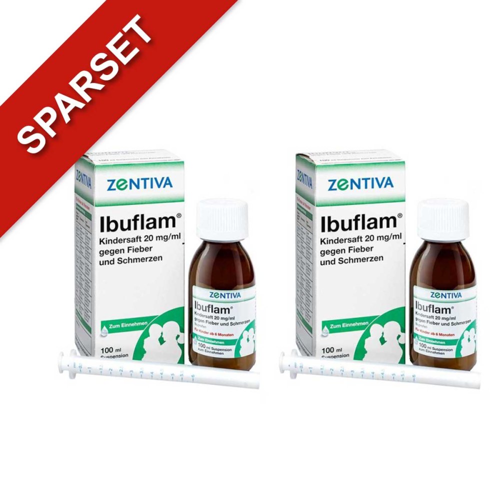 Zentiva Pharma GmbH Ibuflam Fiebersaft 2% gegen Fieber und Schmerzen 08103707