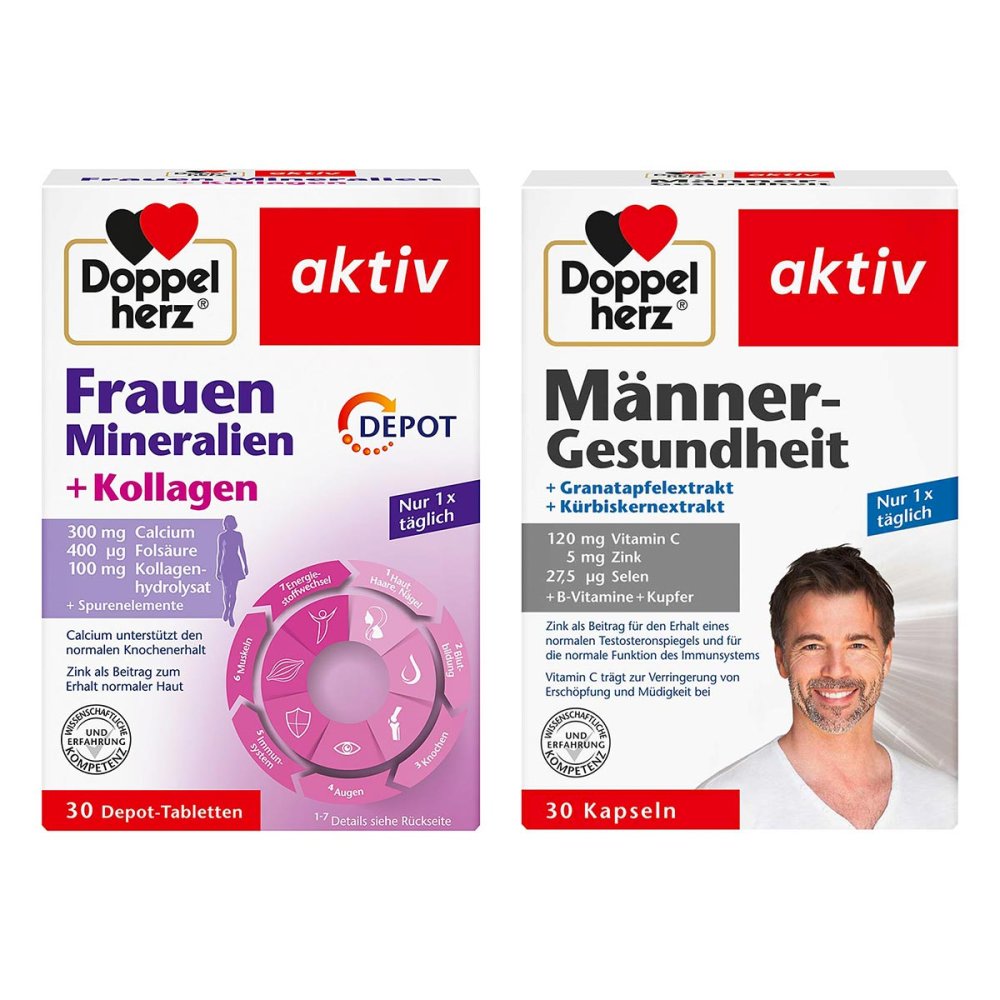Doppelherz Frauen Tabletten + Männergesundheit Kapseln 08104343