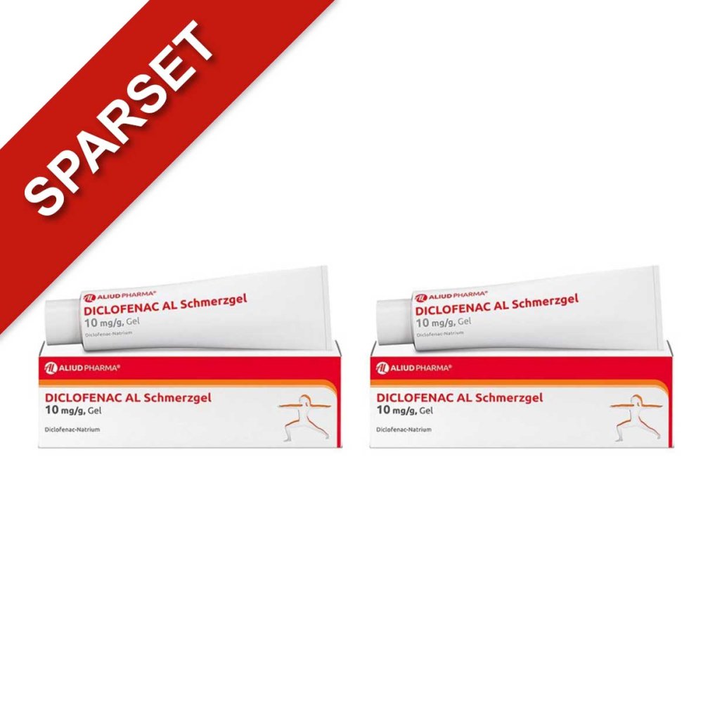 ALIUD Pharma GmbH Diclofenac AL Schmerzgel 10 mg / g für akute Muskelschmerzen 08104456