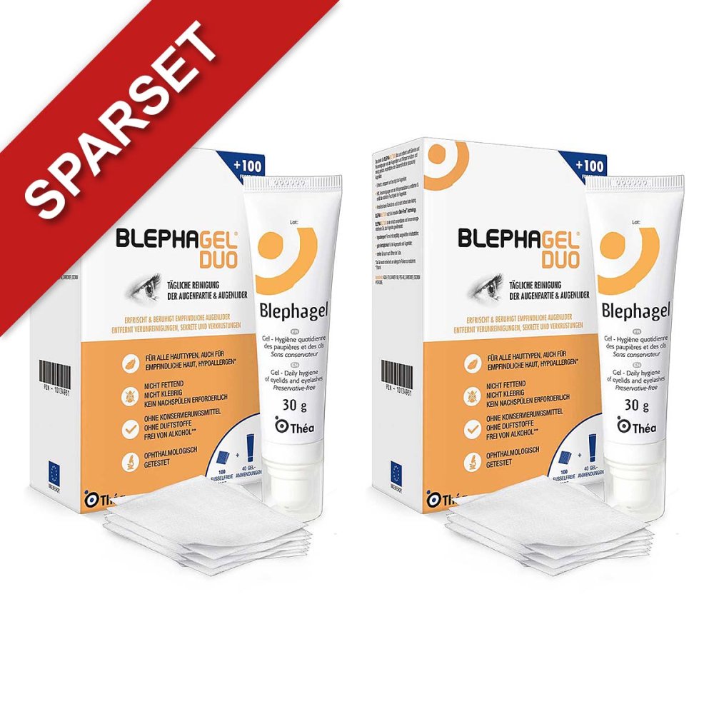 Thea Pharma GmbH Blephagel Duo 30 g + Pads 08104540