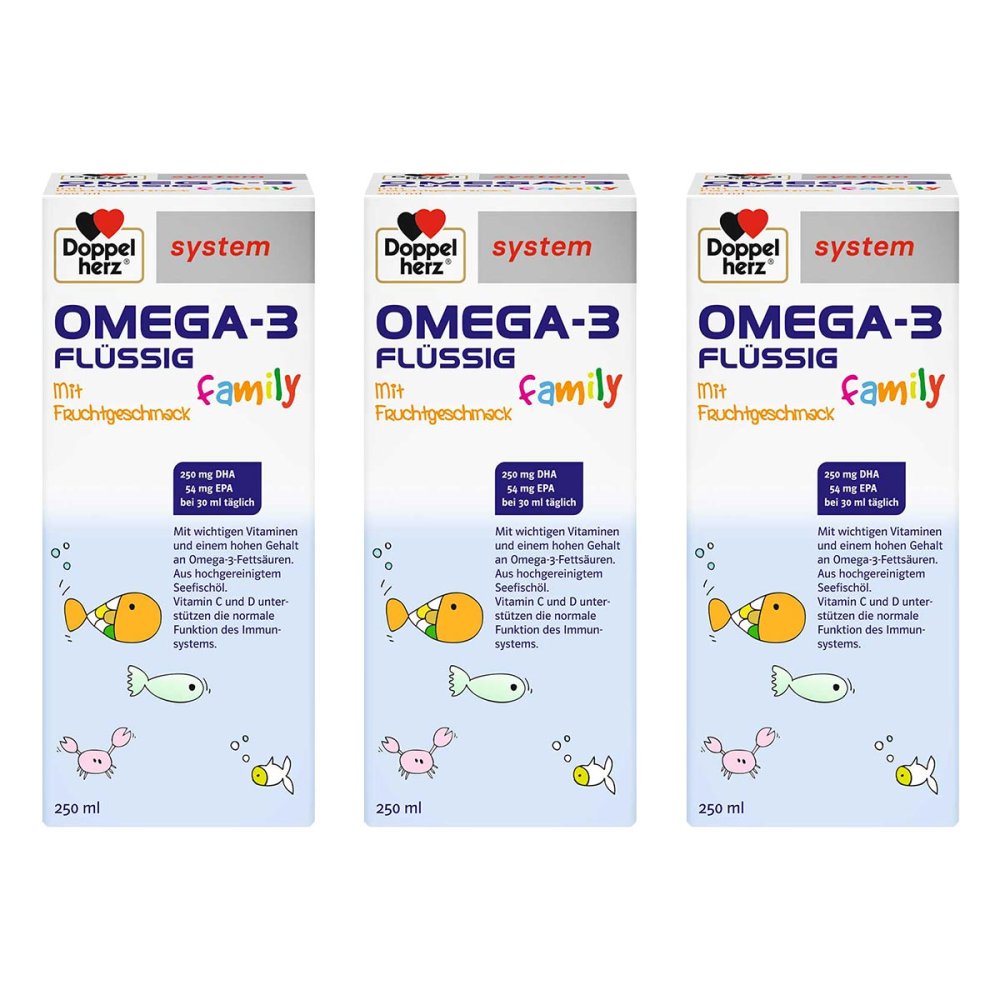 Doppelherz Omega-3 FlÃ¼ssig Family System