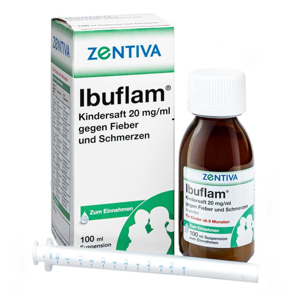Zentiva Pharma GmbH Ibuflam Fiebersaft 2% gegen Fieber und Schmerzen 09731722