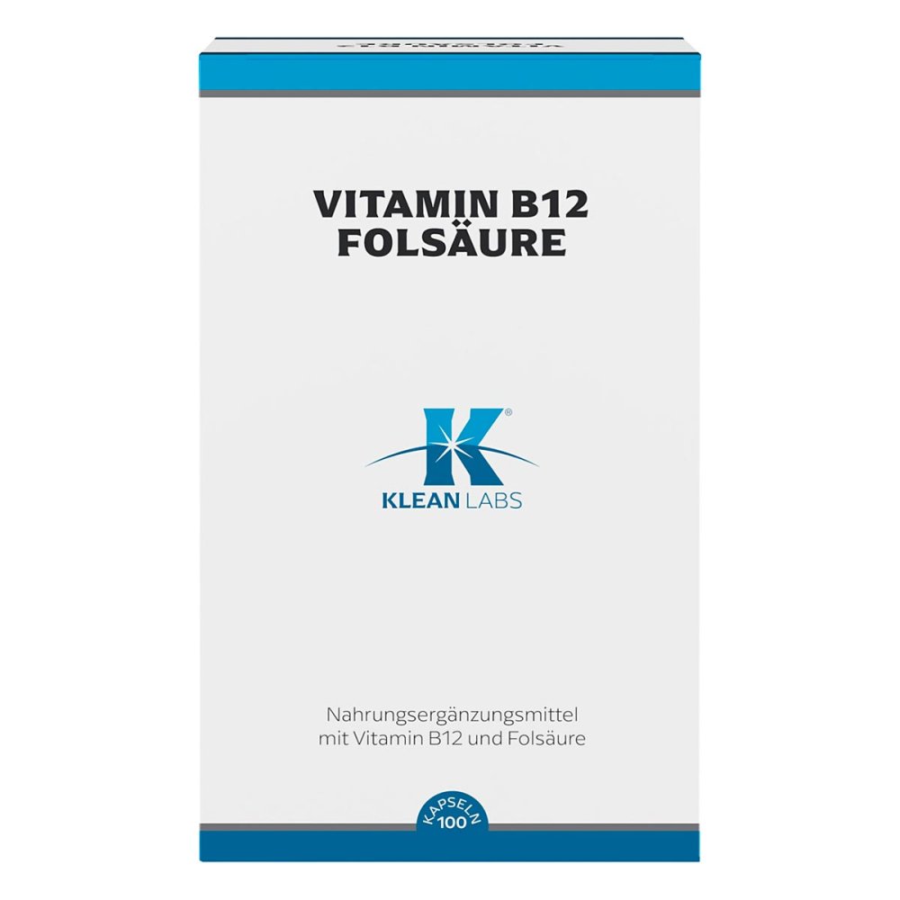 Supplementa GmbH Klean Labs Vitamin B12 & Folsäure Kapseln 09745440