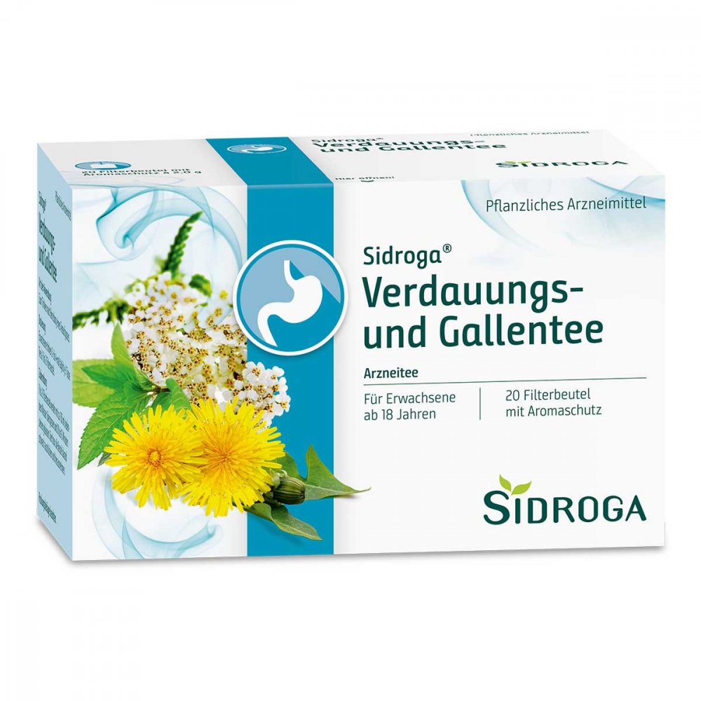 Uriach Germany GmbH Sidroga Verdauungs- und Gallentee Filterbeutel 10109229