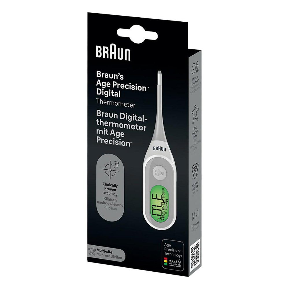 Braun Digital Thermometer Prt 2000 Ageprecision 1 stk