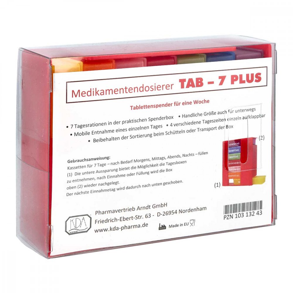 KDA Pharmavertrieb Arndt GmbH Medikamentendosierer Tab-7 Plus 10313243