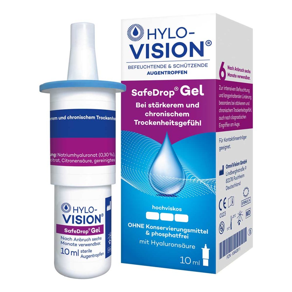 Hylo-Vision Safedrop Gel Augentropfen