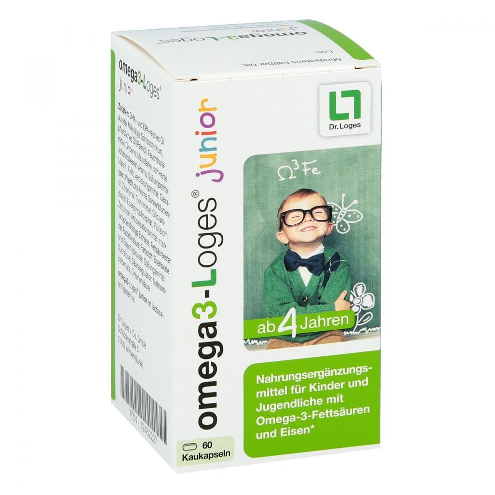 Omega 3loges junior Kaudragees 60 stk online günstig kaufen
