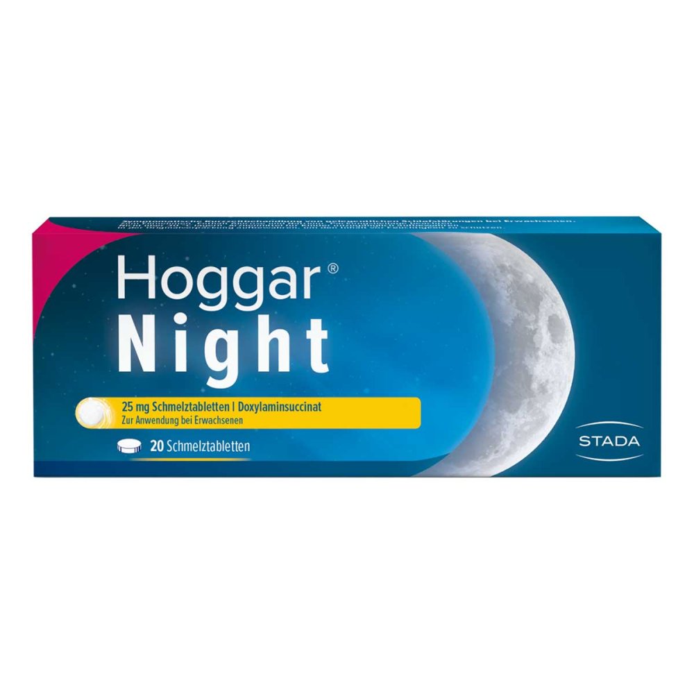 Hoggar Night 25 mg Doxylamin Schlaf-Schmelztabletten