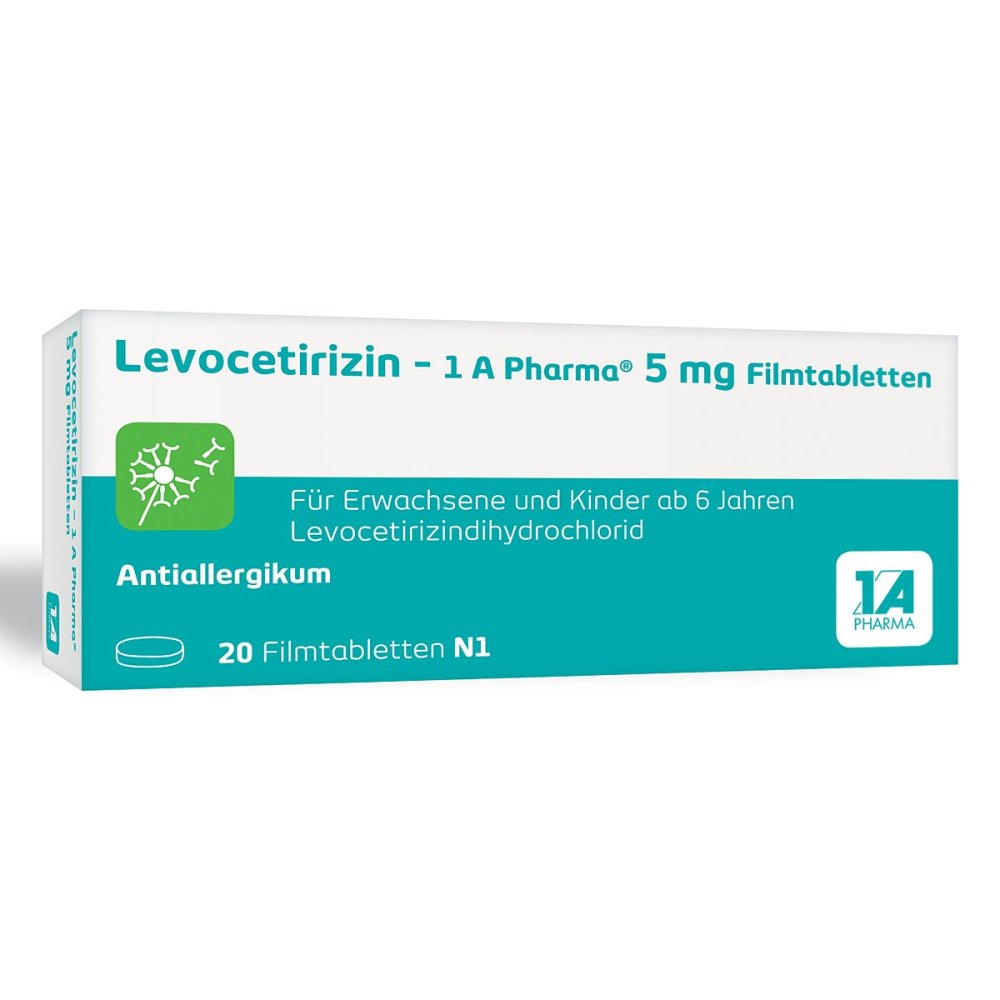 Levocetirizin - 1 A PharmaÂ® 5 mg Filmtabletten